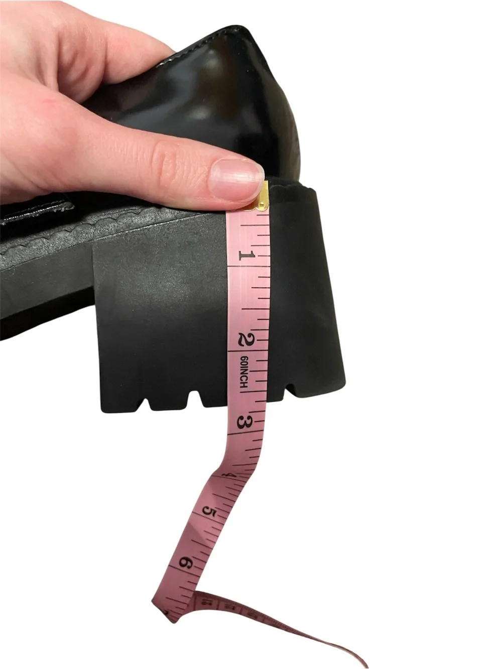 Chunky Mary Jane Platform Heels - Black Size 9